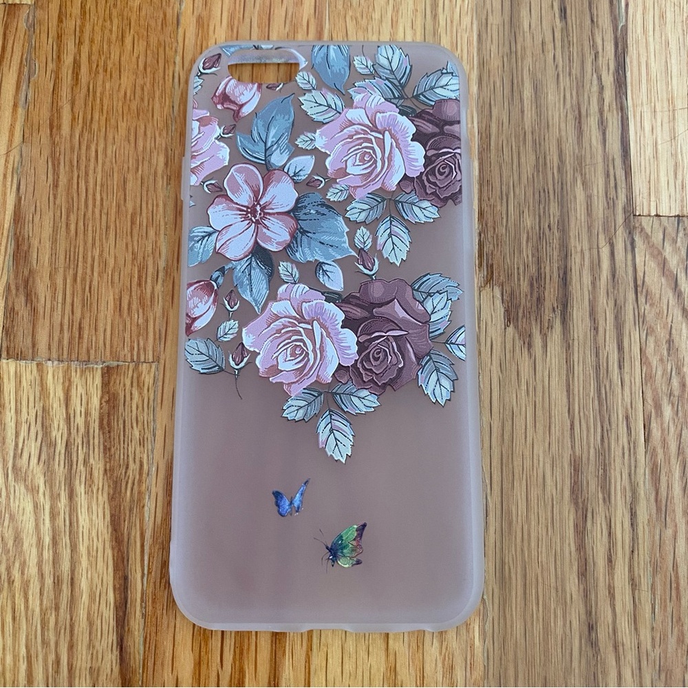 iPhone 6/6S Floral Rose Phone Case Frosted Phone Cover